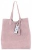 Bőr táska shopper bag Vittoria Gotti púderrózsaszín V205454
